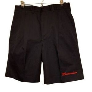 Vintage Riverside Size 29 Budweiser Blue Pleated Uniform Shorts *New-2nds*